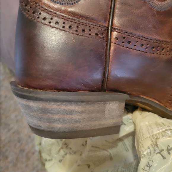 Womens Ariat Boots Brown with blue stitching - Picture 4 of 9